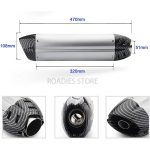 Motorcycle MIVV Exhaust Universal Muffler Silencer Free Flow DB Killer Bass Loud Increase Performance