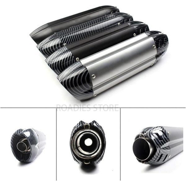 Motorcycle MIVV Exhaust Universal Muffler Silencer Free Flow DB Killer Bass Loud Increase Performance