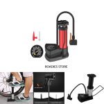 Portable Air Foot Pump For Motorcycle Bicycle Football Air Pump with Pressure Gauge