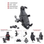 LIU HJG BullHead Mobile Holder Shock Proof and Anti Vibration With Mirror and Handle Mount Motorcycle