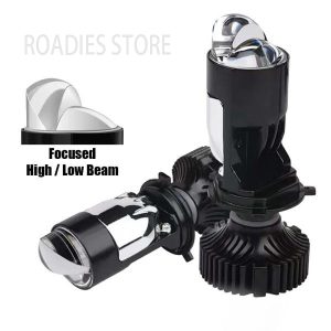 LIU HJG T10 Projector Internal Headlight LED Light H4 55W 7000lm Motorcycle CAR JEEP 1PC