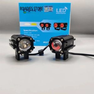 Liu HJG External White Yellow Fog Light Mini Driving with Red DRL Devil Eye 30+30 watts 2pc