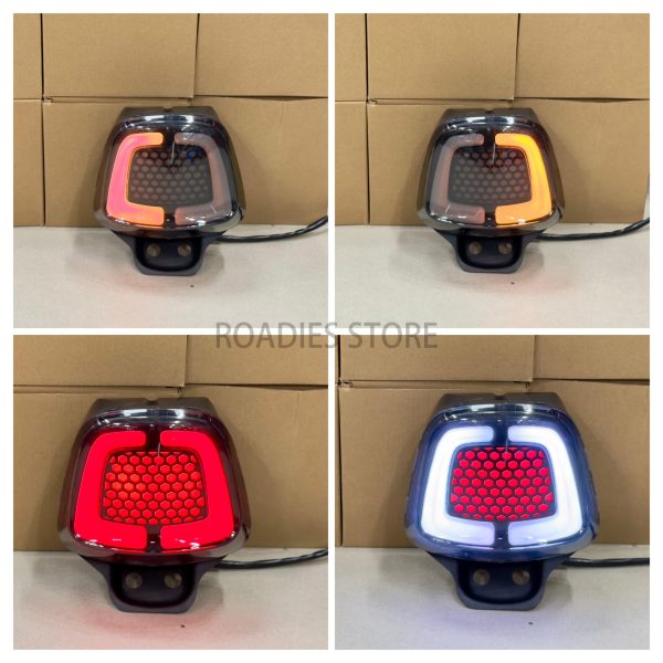 New Lava Round Back Light New Style with Indicator Brake Light Bracket