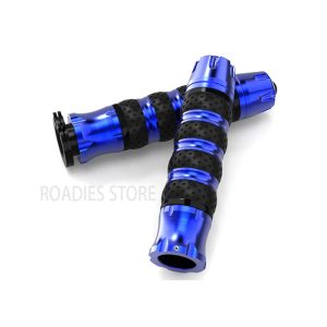 New Universal CNC Aluminum Rubber Rizoma Motorcycle Handle Grips Honda Suzuki Yamaha R033