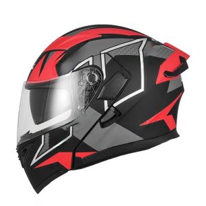 JIEKAI JK-902 Matt Red Green Blue Black Uplift Dual Visor Helmet DOT Jiakai With Built In Spoiler