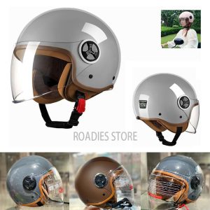 Motorcycle Half Face Helmet Men Women High Quality Open Face female