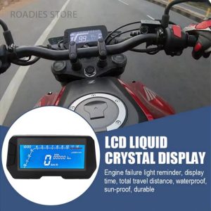 New Universal Motorcycle Z1 Digital Meter LCD Speedometer Trip RPM Fuel Gauge High Quality