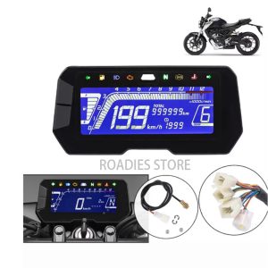 New Universal Motorcycle Z1 Digital Meter LCD Speedometer Trip RPM Fuel Gauge High Quality