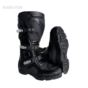 Roadies Wolf Full Adventure Triple Buckle L3 High Tech Waterproof Motorcycle Boots Touring Shoes Real Leather Full High Ankle Motorbike