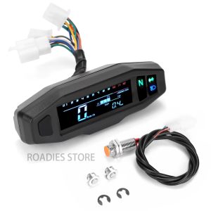 Universal Motorcycle Dolphin Digital Meter Slim with Sensor