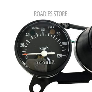 Universal Speedometer RPM Meter Classic Retro Vintage Dual Dial Meter